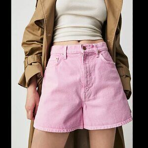 Snacks! by MOTHER High-Waisted Savory Shorts Size 27 Pink